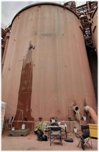 RMS unit in operation withoutneed of scaffold